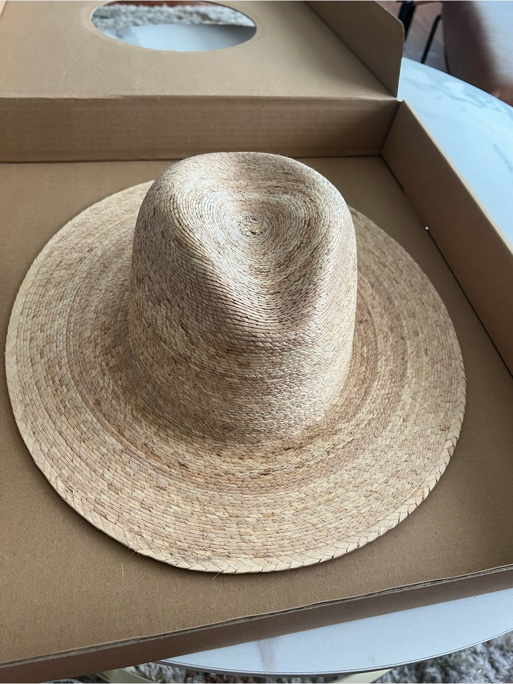 Lack of Color Women’s Palm Hat Natural Straw Small/Medium w/ Original Box - Picture 3 of 8